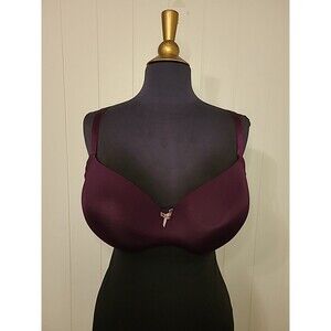 Cacique Lighthly Lined Balconette Bra Size 40DDD Underwire Purple Intimates